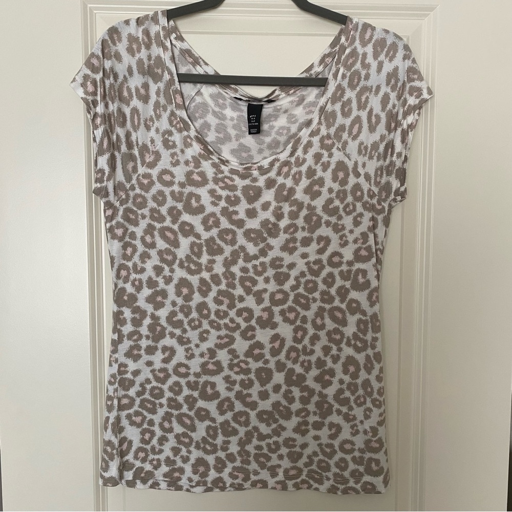 H&M Leopard Print Top - Size Small